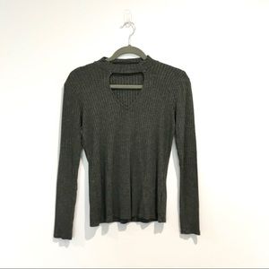 Harlowe and Graham | Key Hole Choker Top Size XS